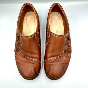 Clarks Brown Leather Loafers